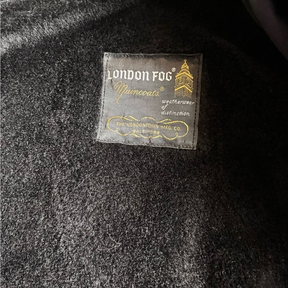 VTG London Fog Calibre Cloth Trench Coat Sz 16 Khaki Zip Out 100% Alpaca Lining - Picture 9 of 12